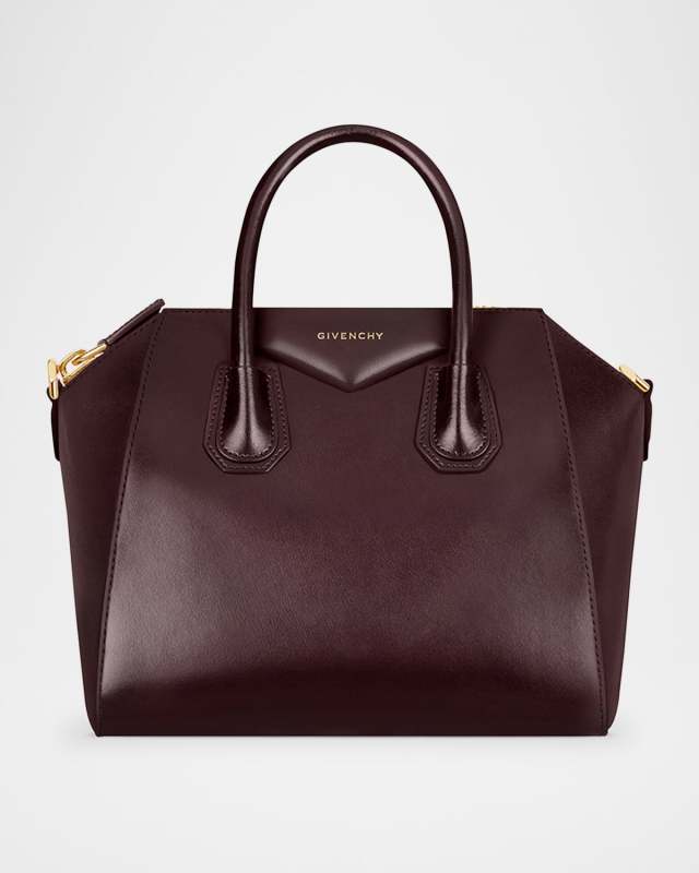 Antigona Small Top-Handle Bag in Box Leather